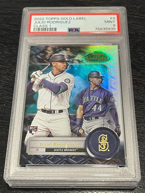 2022 Topps Gold Label Class 1 4 Julio Rodriguez Rc For Sale Online