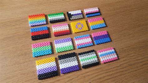 Lgbt Pride Flag Pixel Art Badge Keychain Magnet Phone Charm Etsy Israel