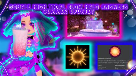 Royale High Tidal Glow Halo Answers 2023 More Roblox Royale High