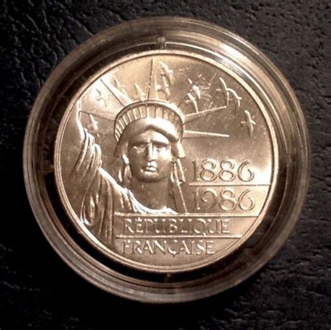 France Silver Piefort Francs Statue Of Liberty Centennial Ebay