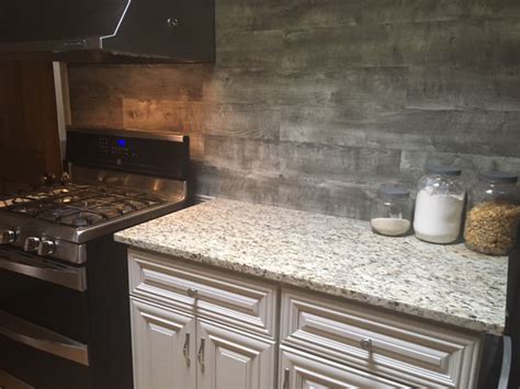 Reclaimed Wood Backsplash Kitchen Kitchen Info