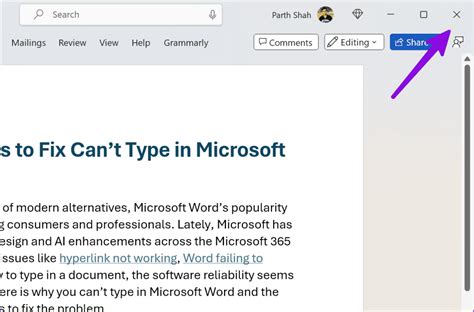 4 Best Ways To Fix Cant Type In Microsoft Word Guiding Tech