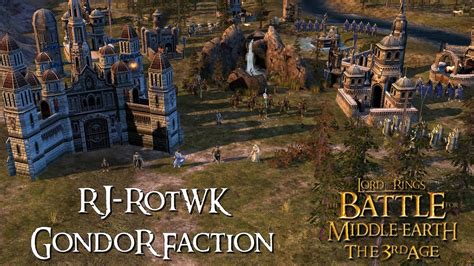 Lotr Bfme2 Rj Rotwk Mod Gondor Faction Vs Mordor Letsplay Gameplay