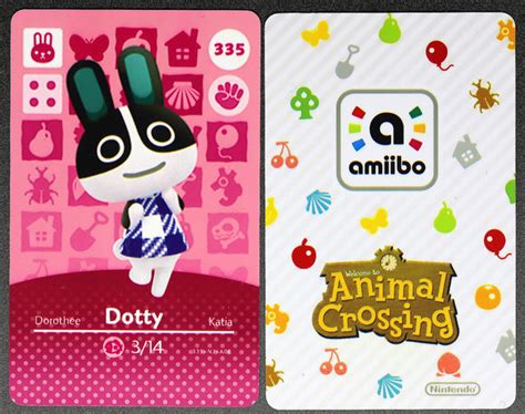 Dotty #335 Animal Crossing Amiibo Card – Villager Cards