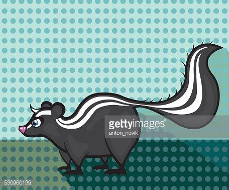 Cute Cartoon Skunk Waving Stock Clipart Royalty Free Freeimages