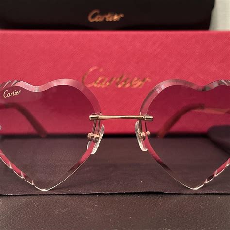 Cartier sunglasses Cartier heart shape glasses comes... - Depop