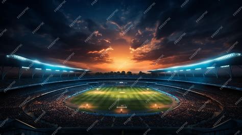 Premium AI Image | A Panoramic view of Feroz Shah Kotla cricket stadium ...