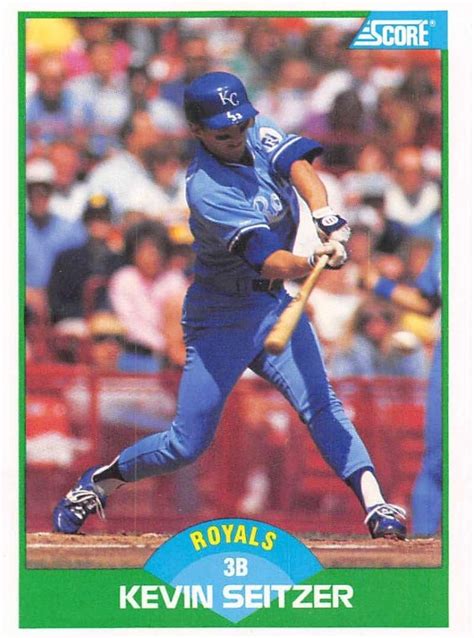 Amazon 1989 Score Baseball 55 Kevin Seitzer Kansas City Royals