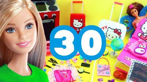 30 Kolay Barbie Eşyası Nasıl Yapılır Kendin Yap YouTube