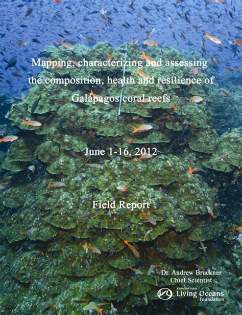 Galápagos Coral Reefs Composition Health And Resilienceliving Oceans