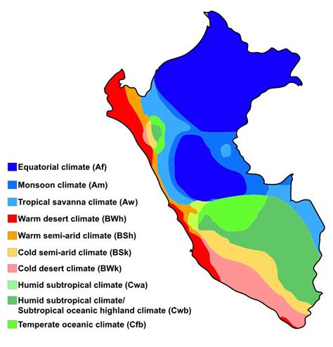 Climate Map Of Peru