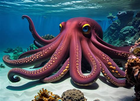 Pulpo gigante del pacífico Foto Premium