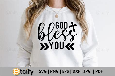 God bless you SVG - So Fontsy