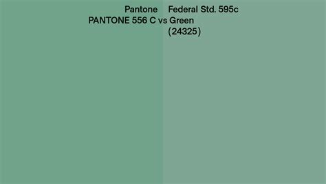 Pantone 556 C Vs Federal Std 595c Green 24325 Side By Side Comparison