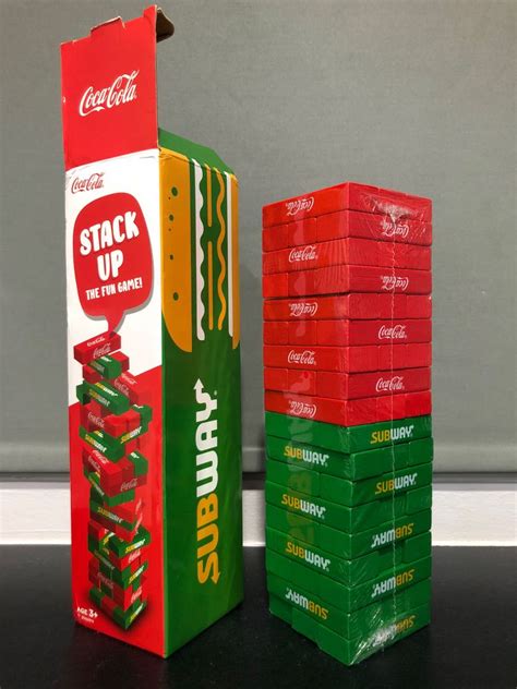 Subway X Coca Cola Stack Up Game Hobbies Toys Toys Games On Carousell