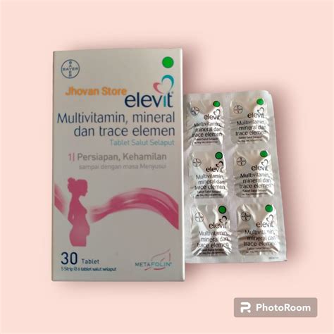 Jual Elevit Tabet Suplemen Vitamin Dan Mineral Untuk Kesehatan Ibu