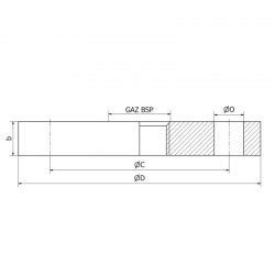 Threaded Flat Flange BSP PN10 16 316L SOFRA INOX