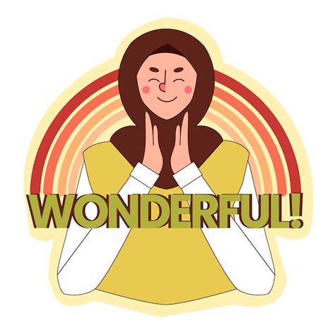 Premium Vector Muslim Woman Cartoon Character Sticker