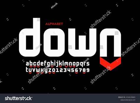 Down Arrow Symbol Modern Font Design Stock Vector (Royalty Free) 2150139065 | Shutterstock