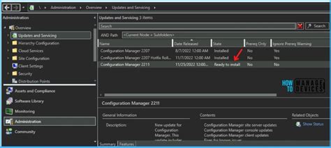 SCCM 2211 Upgrade Step By Step Guide New Features HTMD Blog