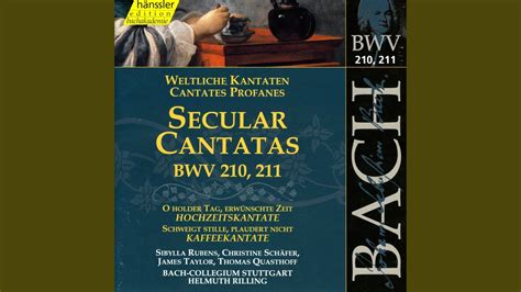 Schweigt Stille Plaudert Nicht BWV 211 Coffee Cantata Aria Ei