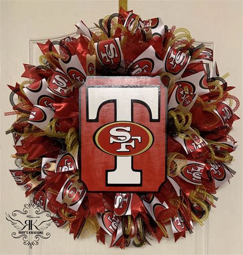 San Francisco 49ers Wreath Personalized Wreath Sports Wreath