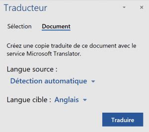 Comment Traduire Un Document Word