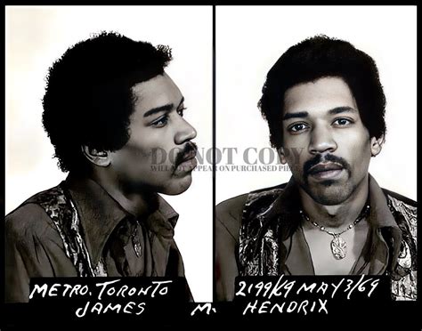 Jimi Hendrix Mugshot Photograph X Magnificent Mug Etsy