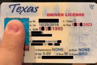 Texas Temp Driver S Permit Template Printable Temporary Custom Intended