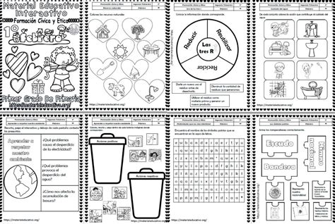 Material interactivo del primer grado de formación cívica y ética del