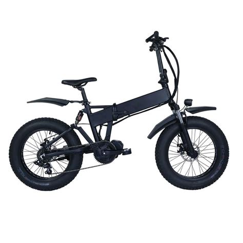 Full Suspension 48v 1000w Mid Drive Folding Ebike 20 Inch Ebikes