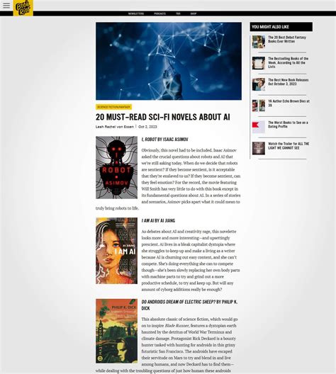 I Am Ai Featured On Bookriot S List Of Must Read Sci Fi Novels About