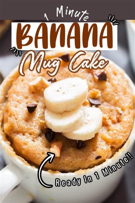 This Delicious Banana Mug Cake Needs Very Minimal Prep Work It