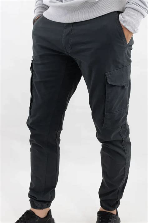 Pantal N De Hombre Tipo Jogger Gris Oscuro Rorvik