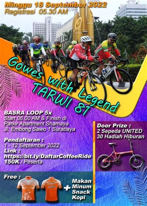 Gowes With Legend Sediakan Door Prize Sepeda Lipat United Bike Rolasnews