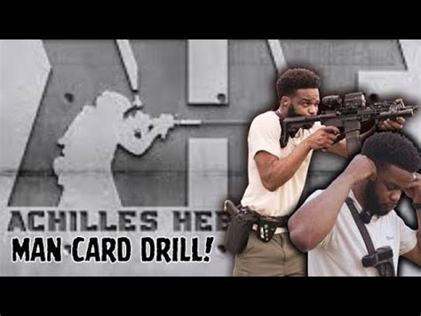 Achilles Heel Tactical Man Card Drill Youtube