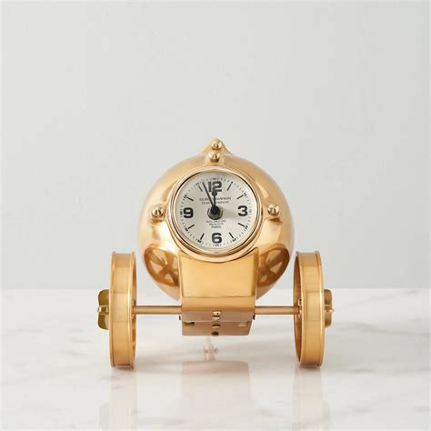 falco table clock antique brass colour