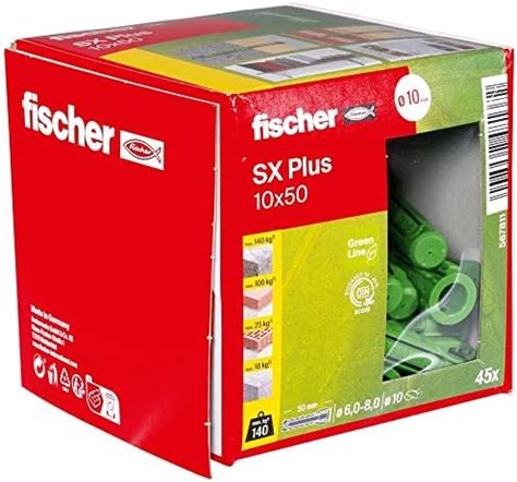 Fischer Cheville Quadruple Expansion Tous Mat Riaux Sx Plus Green