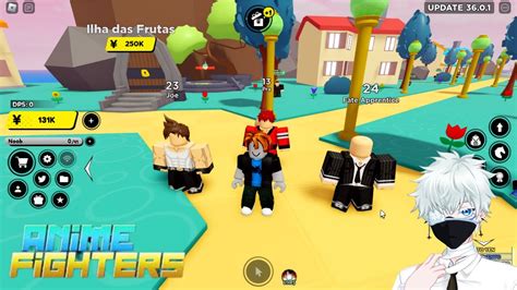 Primeira Vez Jogando Anime Fighters Roblox Youtube