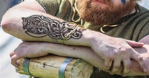 Temporary Tattoo Viking Axe Dragon Nordic Black Tribal Etsy