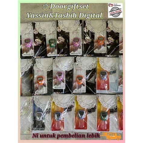 Set Surrah Yassin Tahlil Ringkas Tasbih Digital Exclusive Door Gift