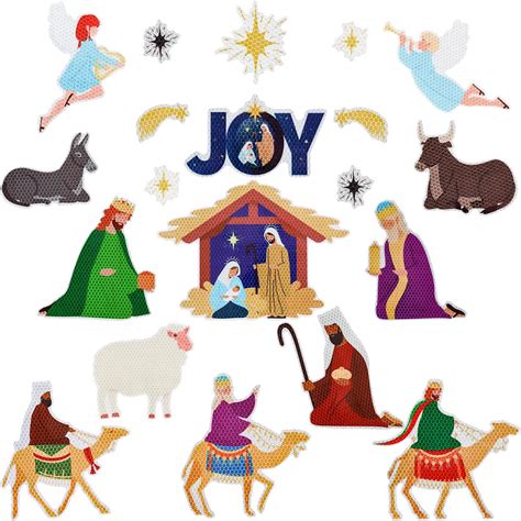 Amazon Whaline Pcs Christmas Nativity Theme Reflective Magnet