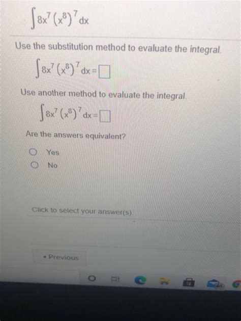 Solved Sex 20 Dk Use The Substitution Method To Evaluate