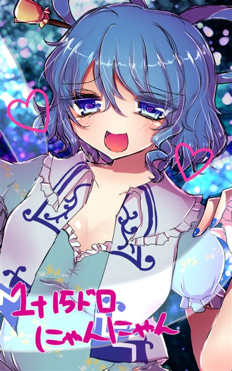 Safebooru 1girl Blue Eyes Blue Hair Blue Nails Blush Hair Ornament