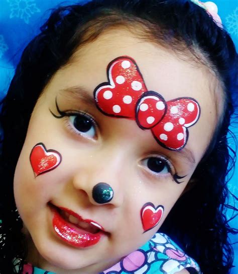 Sarah Cuz Pintura Facial Minnie Pintura De Rosto Pintura De Rosto