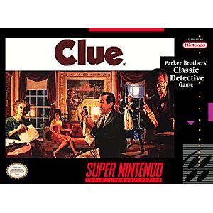 Clue SNES Super Nintendo