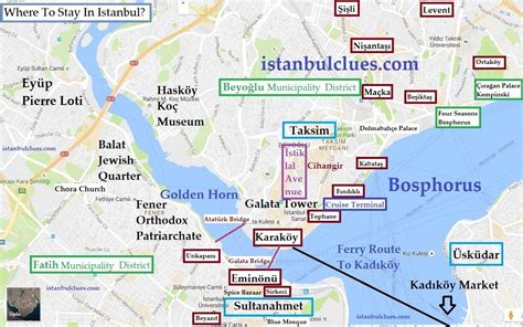 Istanbul Tourist Attractions Map - Best Tourist Places in the World