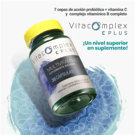 Probiótico 7 Cepas vitaminas Vitacomplex C Plus X30 Cap Bl