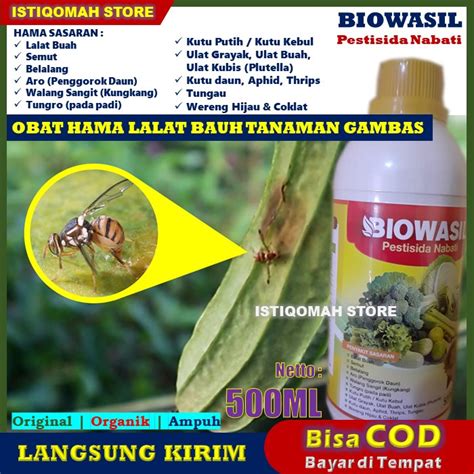 Jual PROMO COD Pestisida Nabati BIOWASIL 500ml Obat Pembasmi Pengusir