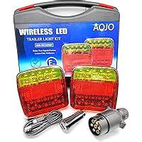 Amazon fr AOJO feux remorque led sans fils 12v magnétique avec E mark